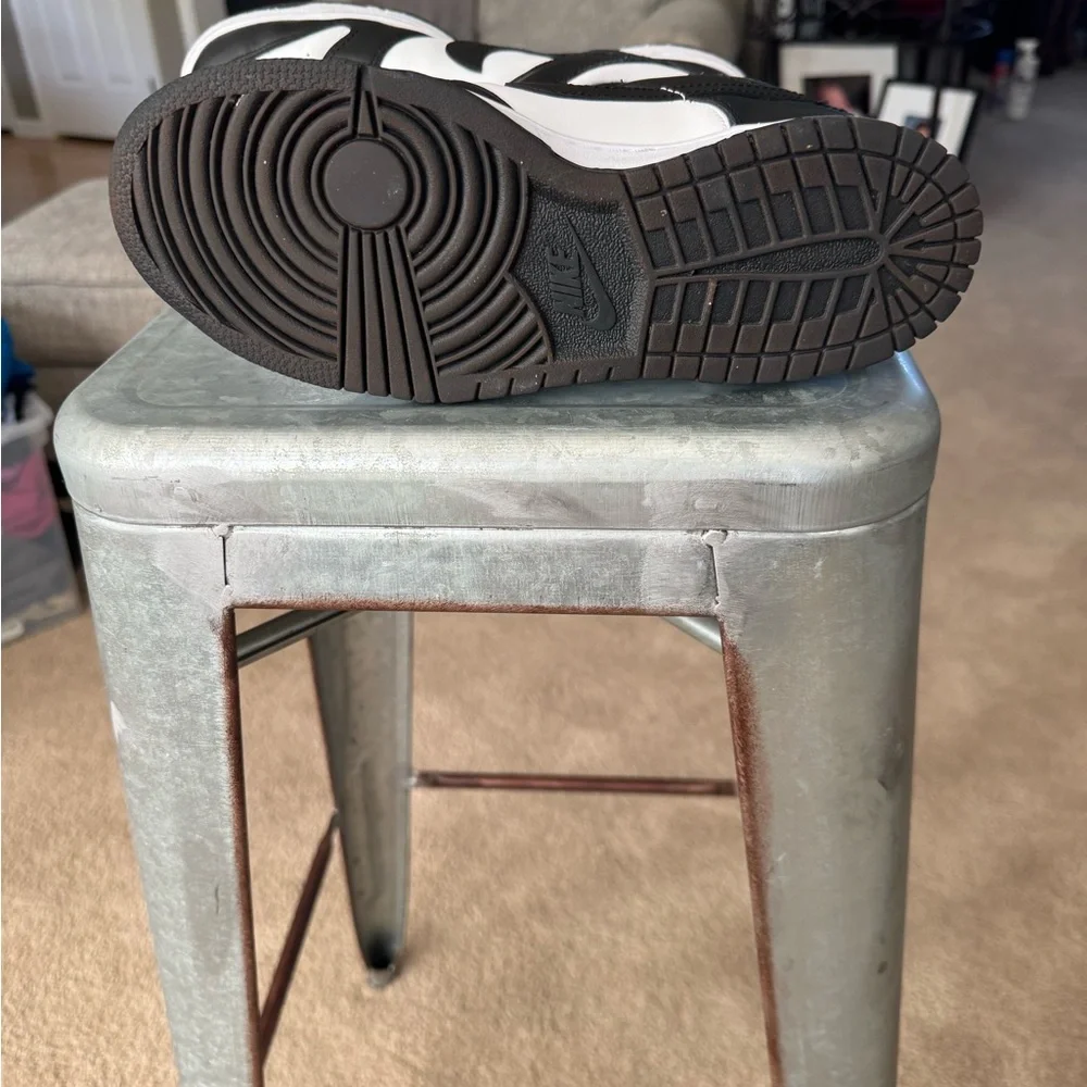 Nike Dunk Low Retro White Black Panda Kids 7Y DD1503-101 Shoes Sneakers - Picture 6 of 7